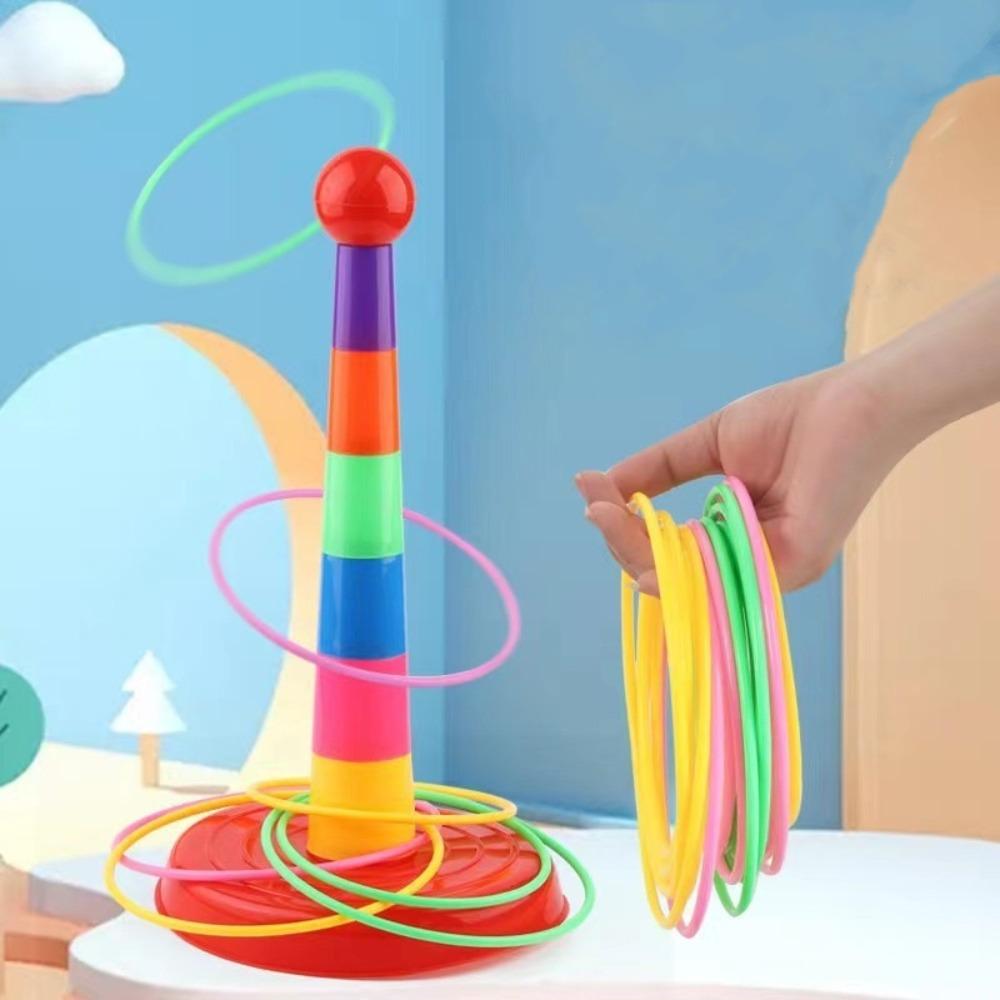 Early Education Throw Circle Game Interactive Hoop Ring Toss Toys New Ferrule Stacked Toys  Gifts