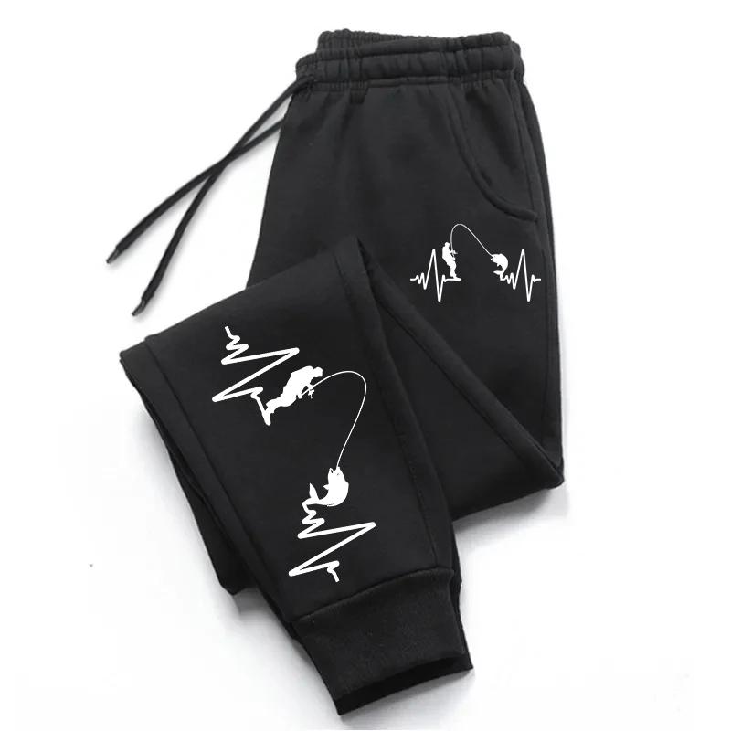 Men's Casual Sports Trousers Fishing Man Printed Jogger Pants High Quality All Season Home Outdoor Comfortable Sweatpants