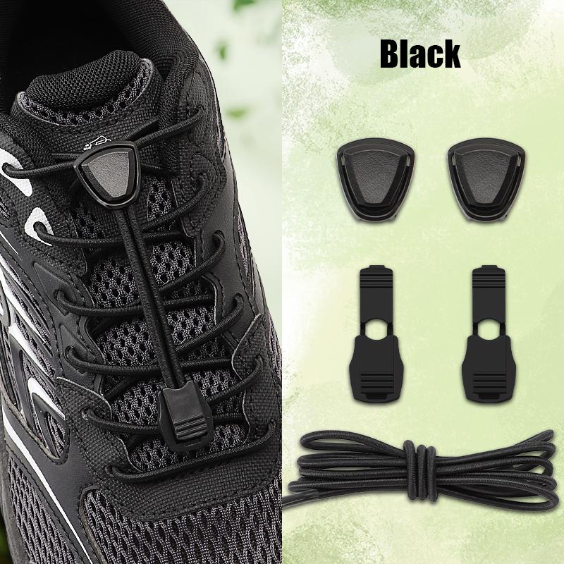 1 Pair Stopper for Elastic Rope Fastener for Kids Adult Triangle Plastic Cord Lock No Tie Shoelaces Buckle Lazy Sneaker Laces