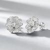 Exquisite S925 Silver Diamond Flower Stud Earrings - 2026 Fashionable Design