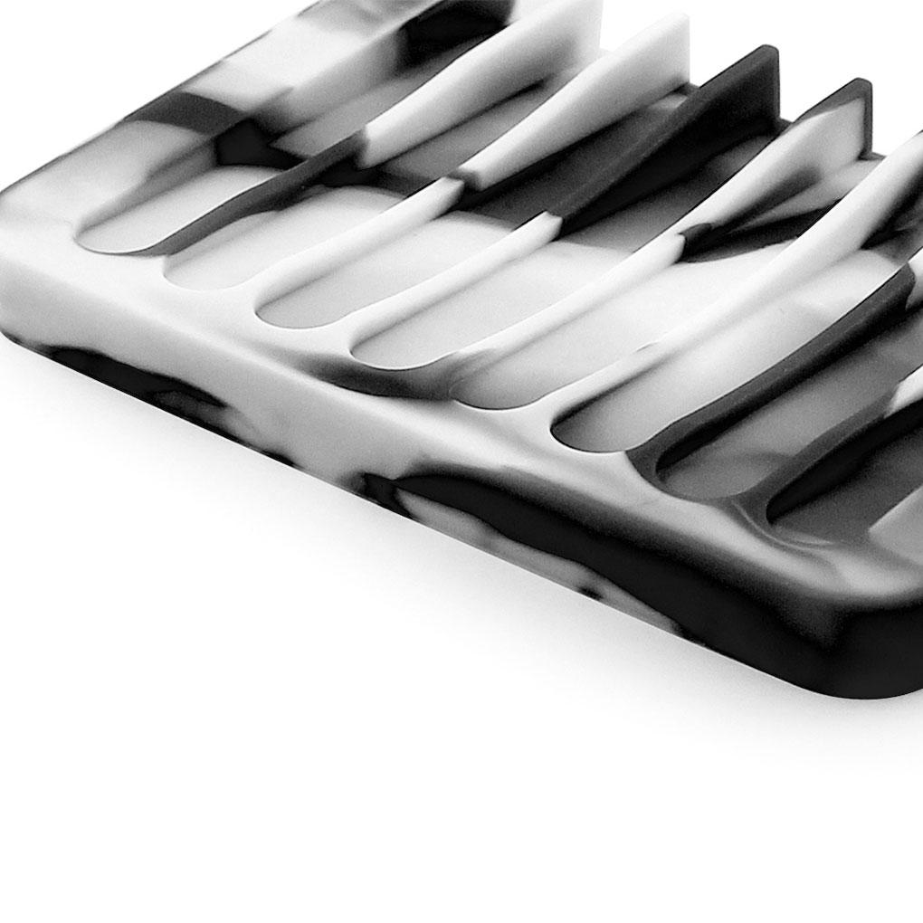 Comb Silicone Soap Holder Anti-skid Drain Soap Box Home Travel Soap Dishes