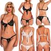 Fashion Lingerie Women Underwear Sleepwear Lace Bra Panties G-string Set S-3XL