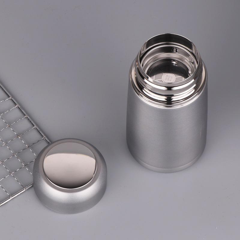350ml Winter Style Stainless Steel Mini Vacuum Cup with Tea Infuser