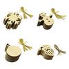 10Pcs/Set Christmas Theme Wooden Hanging Pendant Home Christmas Tree Decorations