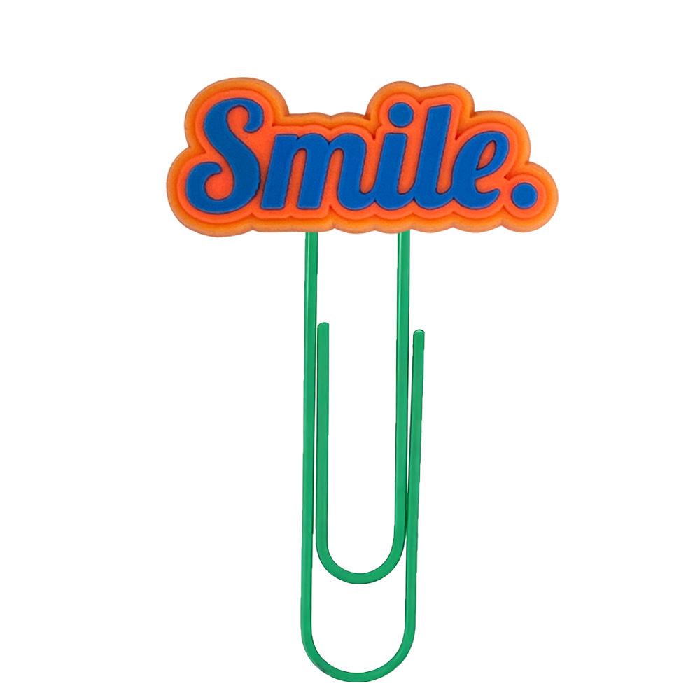 Креативная мультяшная закладка: Вдохновляющая цветная скрепка для DIY офисных принадлежностей