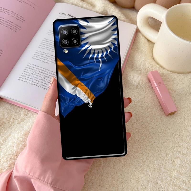 Marshall Islands Flag Case For Samsung Galaxy A54 A34 A14 A13 A51 A71 A33 A53 A73 A12 A22 A32 A52 A72 A52S Cover