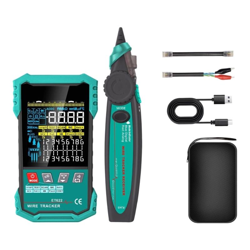 Digital Multimeter And POE Voltage Test Tool Networks Cable Tester For Electricians With High Precisions Plastic Design