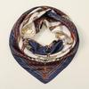 90*90Cm Women Square Silk Scarf Luxury  Large Shawl Neckerchief Print Headband Female Foulard Bandana Wraps Hijab Scarves
