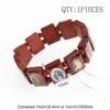 Natürliches Holz Katholischer Schmuck Jungfrau Maria Jesus Christlicher Glaube Rosenkranz Armband Religiöser Schmuck Großhandel