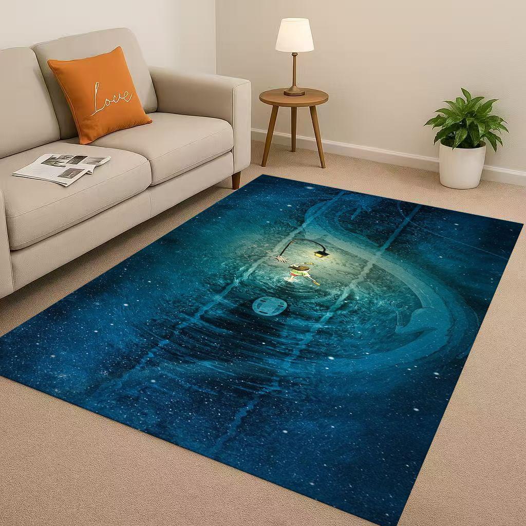 Classic Cartoon Spirited Away No Face Man Living Room Non-Slip Area Rug Soft Carpet for Bedroom Playroom Sofa,Home Decor Doormat