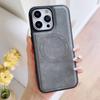 Phone Case for iPhone 16 Pro Max 17 Air 16e 15 Plus 14 13 Promax 12 11 Business Magnetic Wireless Charging Simple Leather Cover