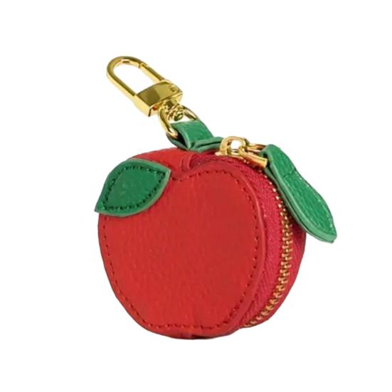 Fruit Coin Wallet Lemon Strawberry Zippered Purse Fruit Faux Leather Bag Mini Purse for Coins Lipsticks Street Daily Outings