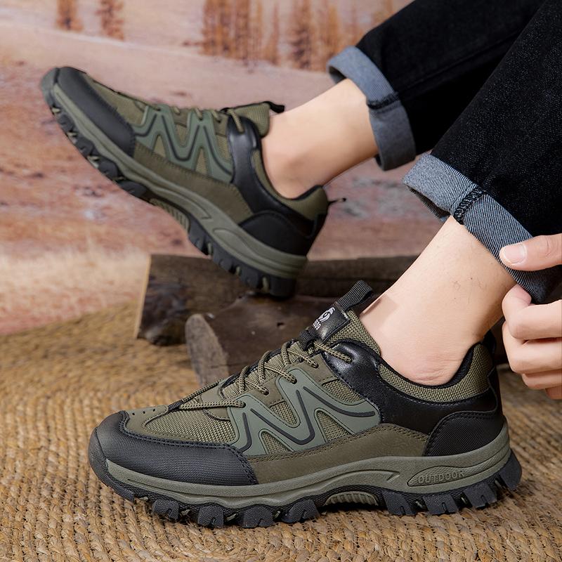 2025 New Men'S Hiking Climbing Outdoor Fashionable Sports Shoes Breathable Casual Shoes Rubber Non-Slip  Wear-Resistant Outsole