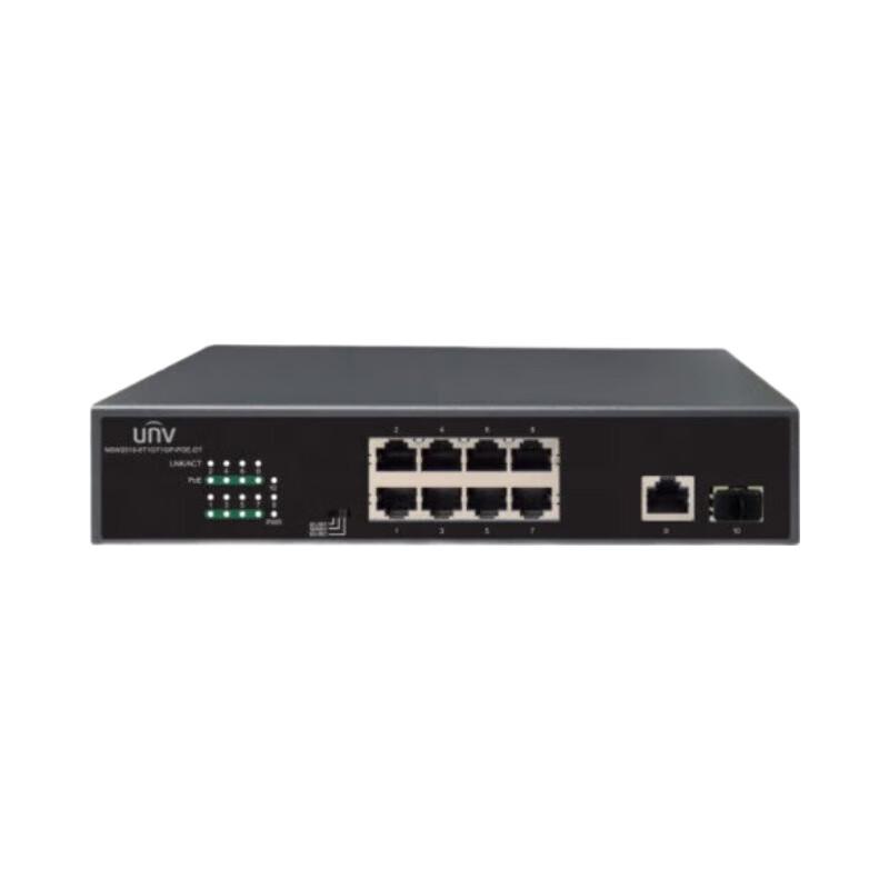 Uniview 8-Port Fast Ethernet PoE Switch CN Plug (adapter Included)
