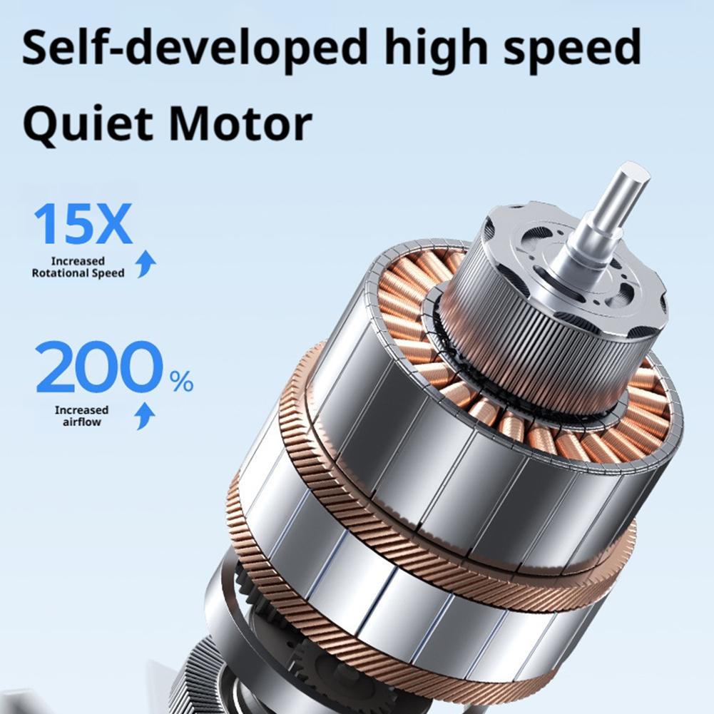 Mini Fan Clip On Rapid Cooling Fan LED Display Air Conditioner with 199 Speeds Umbrella Hanging Waist Hanging Neck Cooling Fan