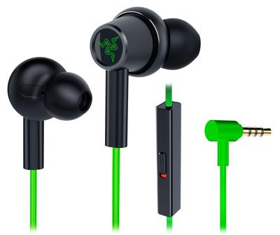 Écouteurs Razer Hammerhead Duo pour console de jeu, édition limitée Razer Green, pilote hybride, avec microphone, type de canal, compatible avec PS4 et PS5
