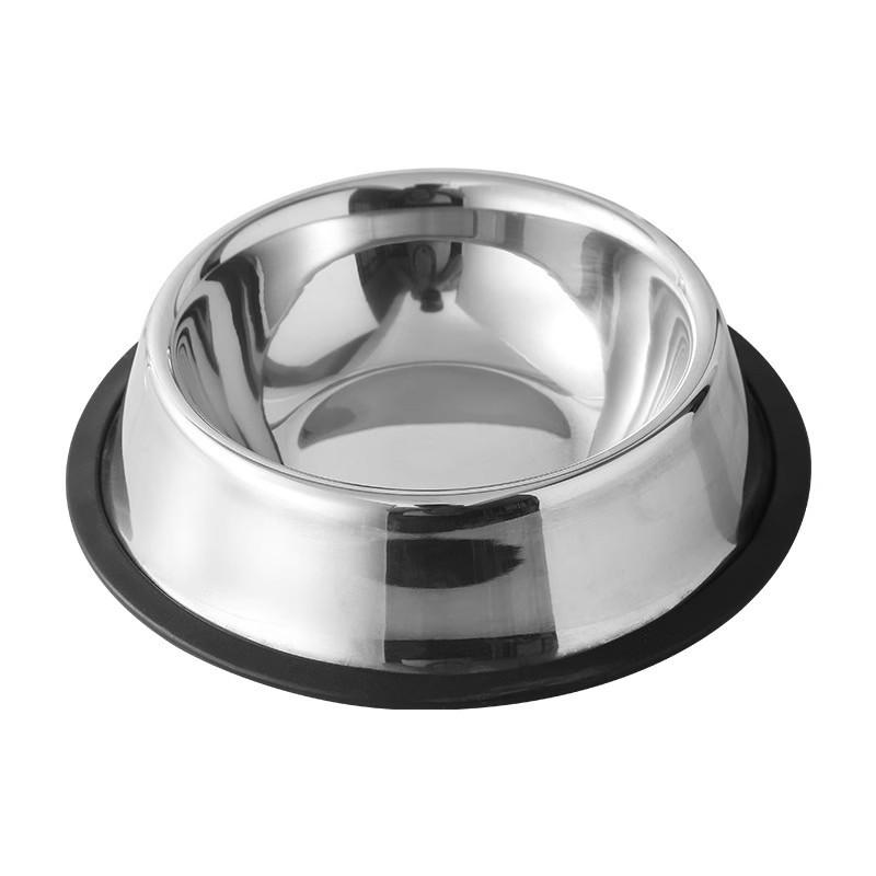 Anti-dumping Cat Bowl Steel Pet Bowl Non-slip Base Neck Spine Protection Easy-to-clean Dog Bowl Pet Feeding Tool