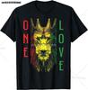 Jamajka Rasta Lev Vtipná Grafická Trička Bavlna Unisex Krátký Rukáv Ležérní Tričko Top Harajuku Streetwear Letní Unisex Oblečení