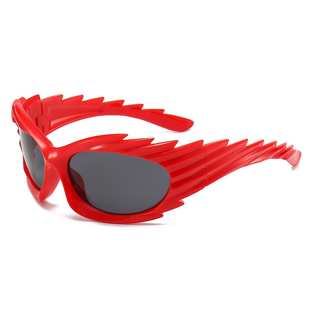 Wing Riding Sunglasses Concave Shape Ins Fashion Sunglasses Female Barbed Hedgehog Sunglasses