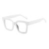 New Blue Light Blocking Women'S Presbyopic Glasses Transparent Brown Big Square Reading Glasses Astigmatism Prescription Eyewear