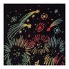 Moomin Tenugui Hand Towel - "Hitoshigoto" (Fireworks) - Snufkin & Little My - Approx. 33x90cm - Japanese Traditional Craft Dyeing - Home Decor