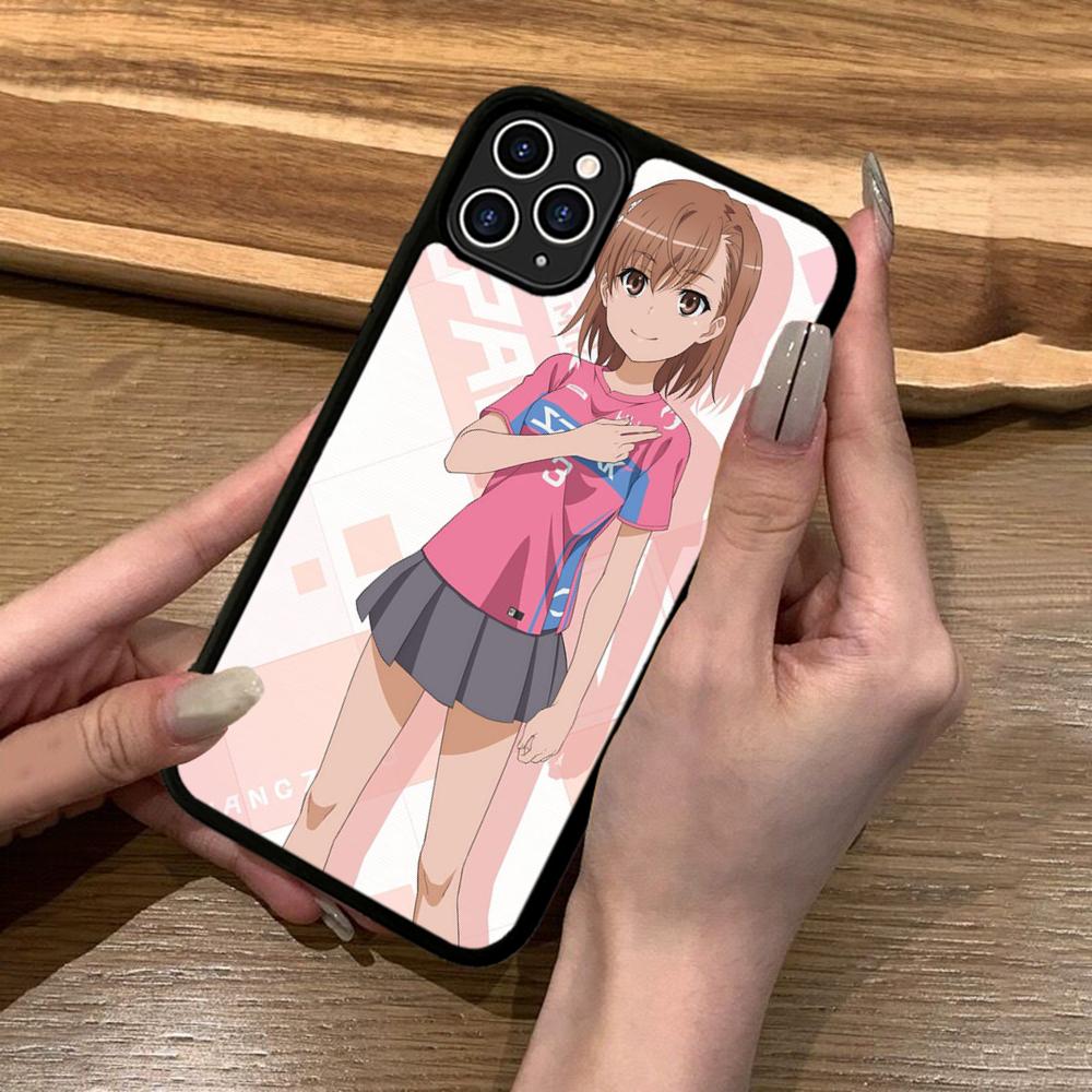 Anime M-Misaka Mikoto Cute Phone Case Silicone PC+TPU For For IPhone 11 12 13 14 15 16 Plus Pro Max Cover