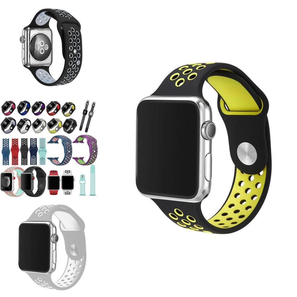 Replacement Sports Silicone Strap Watch Band For Apple Watch Iwatch 38mm 42mm