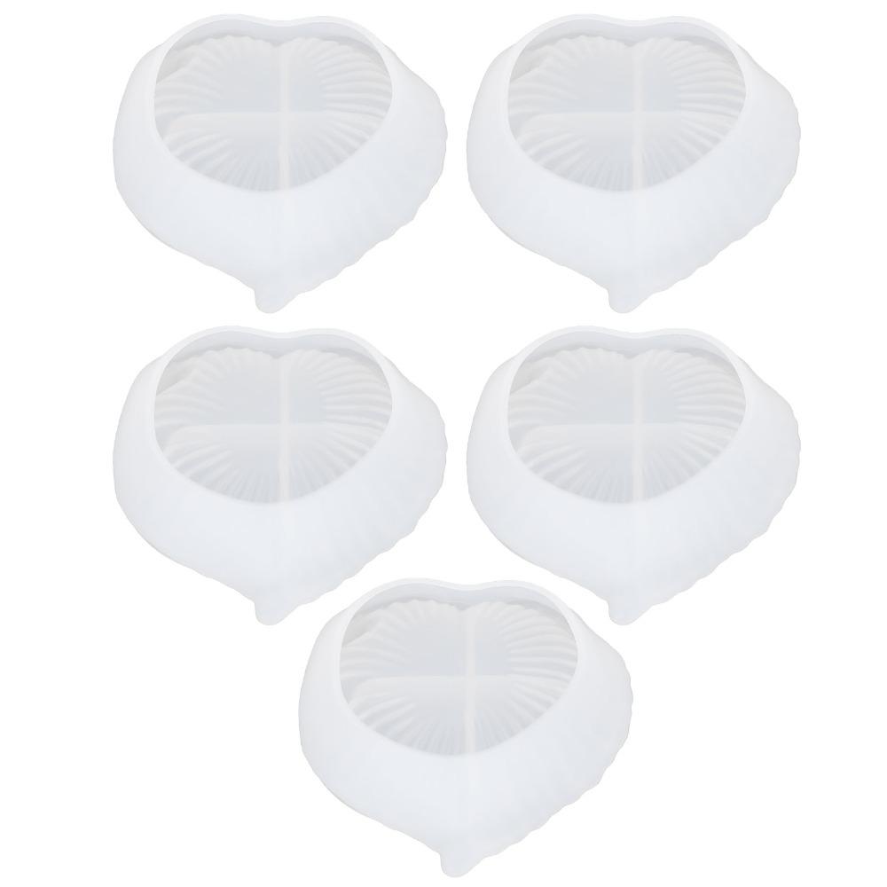 5pcs Reusable Silicone Mould Leaf Leaf Shaped Dish Mould Resin Casting Mould  Jewelry Making