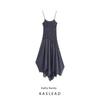 Kaslead New Women Clothes Western Style Fashion Pleat Decoration Asymmetric Dress 1937305
