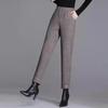 Pantaloni Clasici Halun Elastici de Culoare Solidă pentru Femei Toamnă și Iarnă Talie Înaltă Lână Modă Casual Formal Navetist Navetist