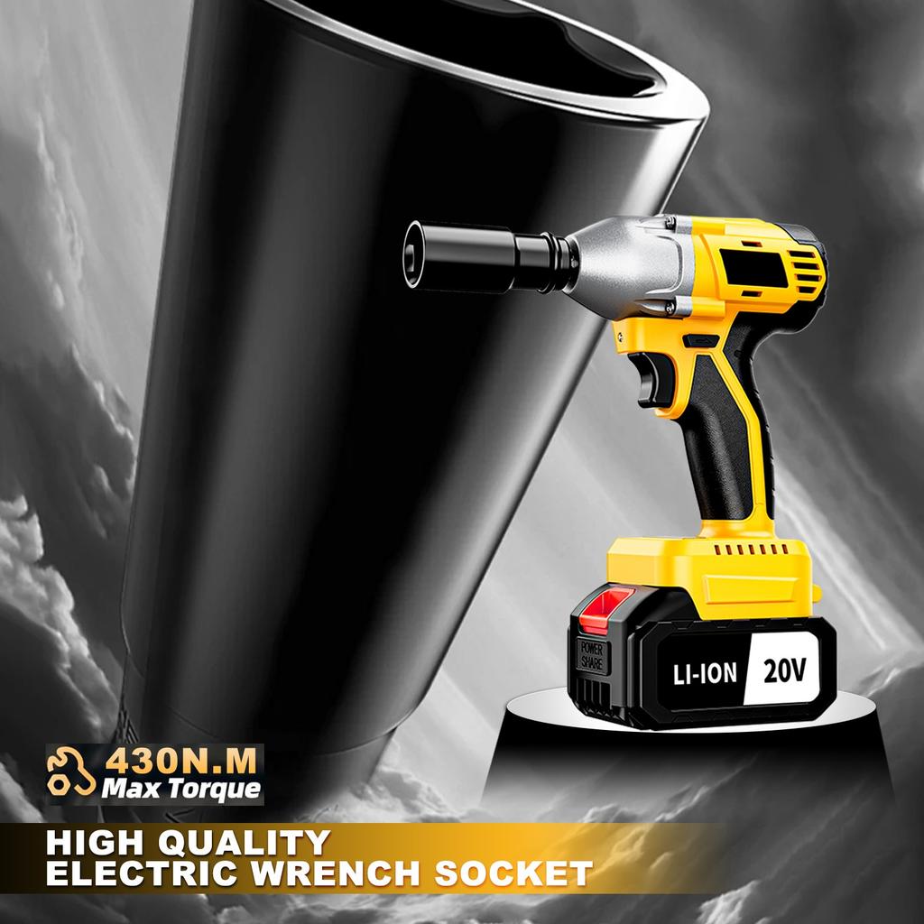 3-in-1 20V Industrial Grade Cordless Impact Wrench Set DIY Car Maintenance Battery Power Supports Drop Shipping EU Warehouses