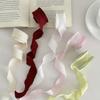 Crinkled Silk Ribbon: Floral Decorative Wrapping Tape