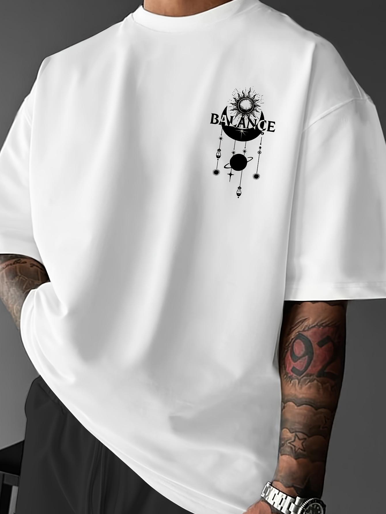 

Star Pattern Printed Tshirt Trendy Street Style Fashionable Mens Clothing 100 Pure Cotton Suitable for Casual Outdoor Wear 2XL
