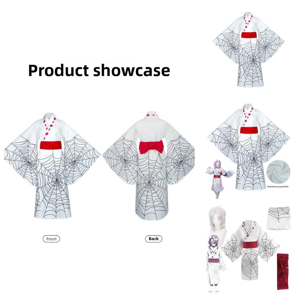 Demon Slayer Kimetsu No Yaiba Rui Cosplay Kostuum Met Modaal Fiber Voor Anime Conventies En Feesten