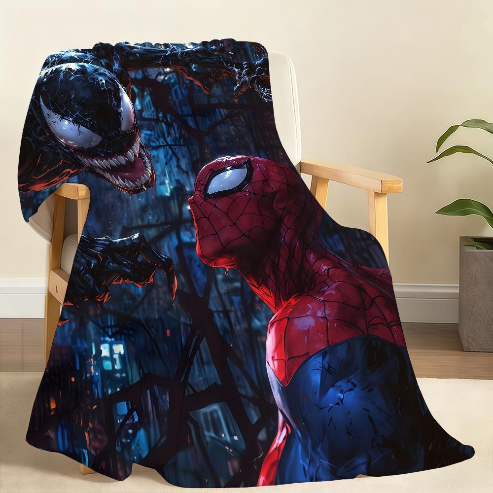 

Classic V-VENOM And S-Spider-Man Blanket Soft Throw Blanket for Home Bedroom BedSofa Picnic Travel Office RestCover Blanket Gift 100x150cm