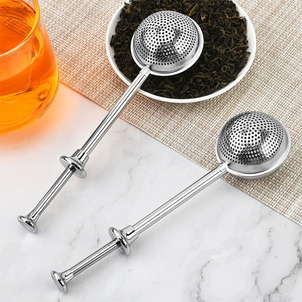 2Pcs Stainless Steel Tea Strainer for Loose Leaf Tea or Baking Supplies