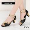 2026 Latin Dance Shoes for Women/Ladies Ballroom Tango Salsa Middle Heeled Indoor Dancing Shoes PU Latin Shoes 4colors