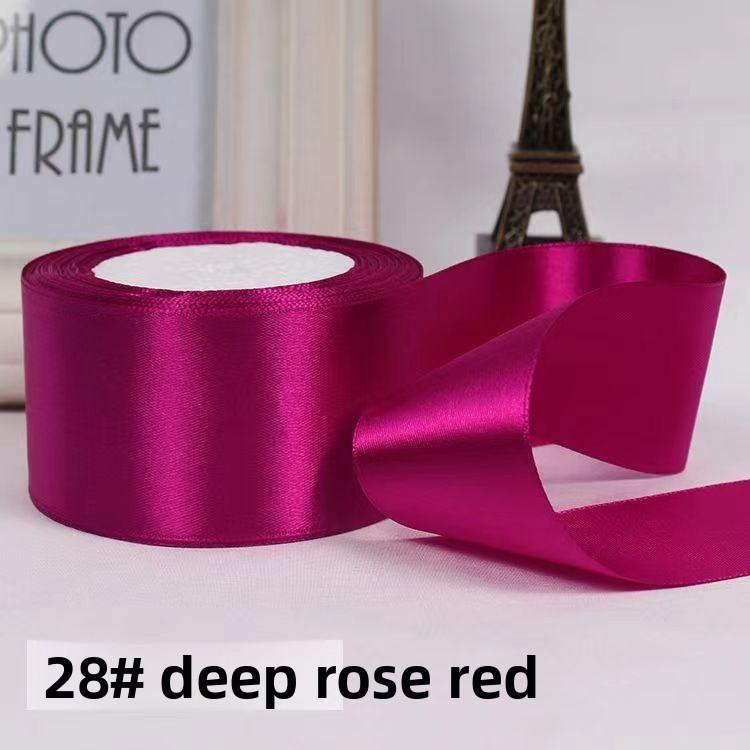 Satin Ribbon For Gift Wrapping And Floral Decoration 5cm Wide Silk Tape For Crafts And Events