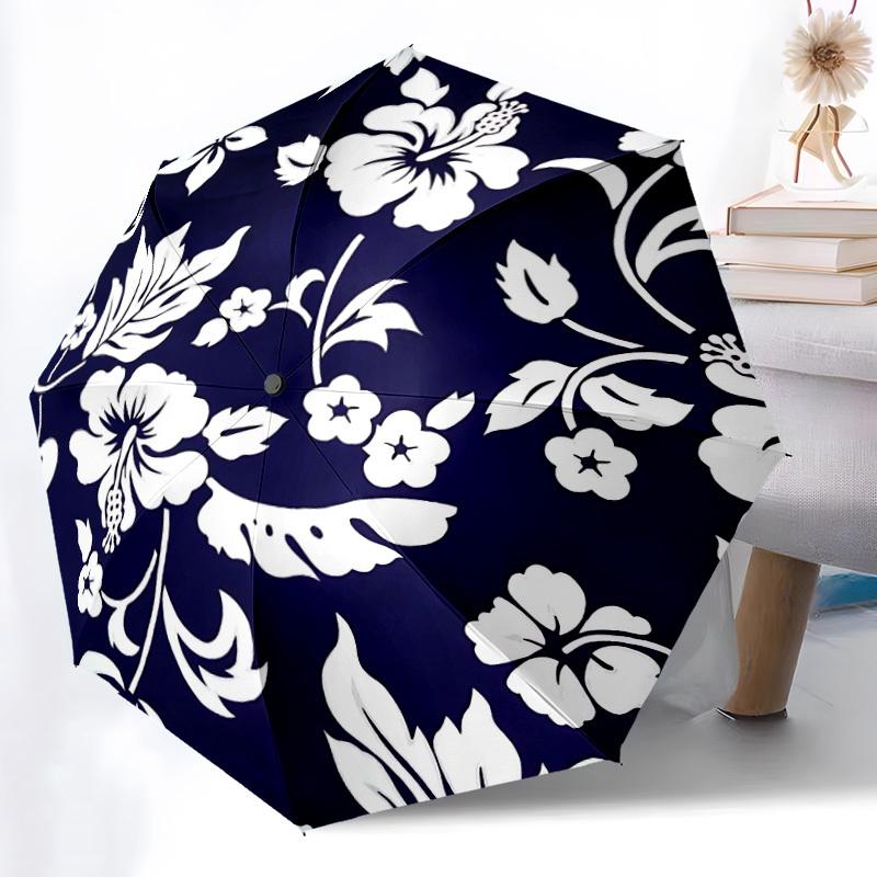 

1pc Floral Pattern Automatic Open/Close Umbrella - Compact Travel Umbrella, Durable Construction, Fashionconscious yy251208121