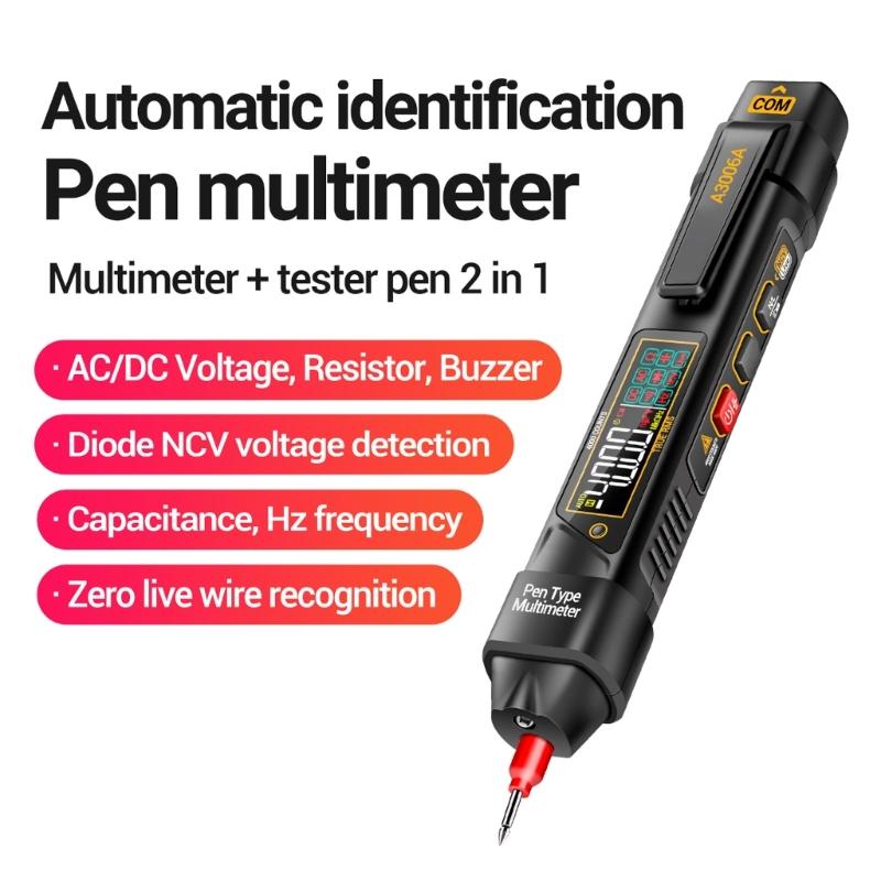 Pen Type Digital Multimeter Voltages Tester Meter LCD Display Voltages Resistance Diode Continuity 600V Voltmeter