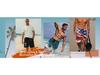 Men's 3D Print Quick-Dry Surf & Swim Shorts - Trendy Casual Beachwear