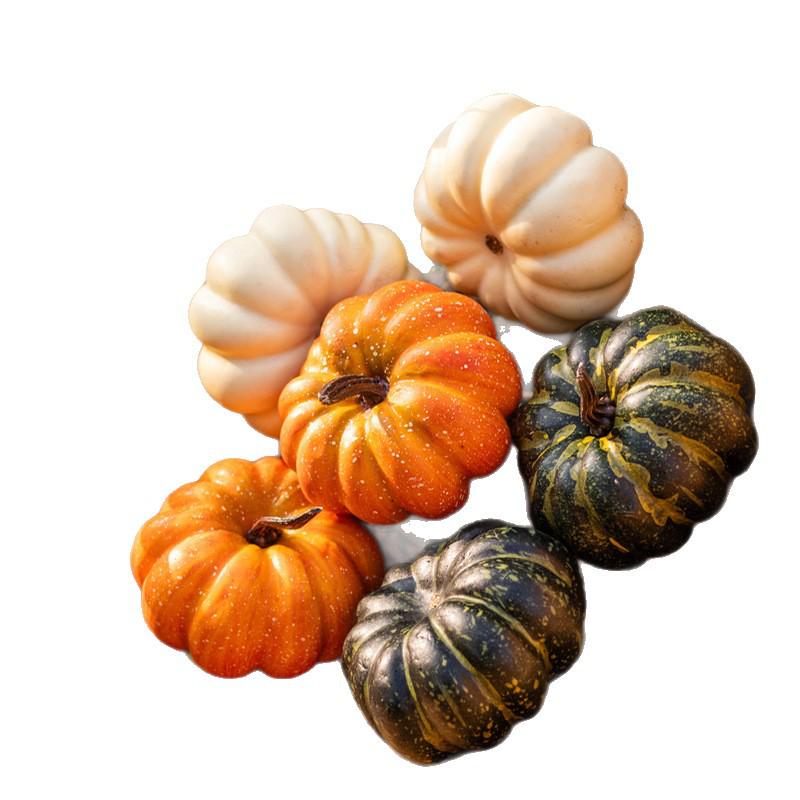 Pumpkin Ornament: Artificial Harvest Decor for Home, Farmhouse, and Supermarket