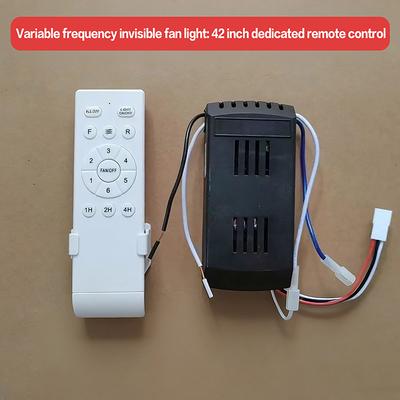 1Set Remote Control With Receiver 6 Speed + Timing Low Voltage Frequency Conversion Ceiling Fan Remote Control Receiver
