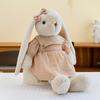 Super Cute Plaid Skirt Lily Rabbit Plush Toys for Girlfriend Valentine's Day Gift Bedroom Ornaments Hang Ear Rabbit