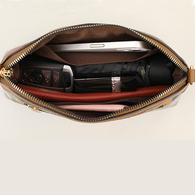 Luksusowa torebka listonoszka damska Wysokiej jakości skóra PU Kobiety Małe torebki crossbody na ramię Proste torebki typu shell na telefon