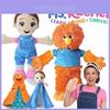 Entzückende Ms Rachel Plüschpuppe Weiches Spielzeug für Mädchen Lieblicher intelligenter kuscheliger Begleiter 30cm mit blauer Latzhose