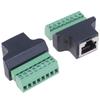 For CCTV DVR RJ45 To Screw Terminal Adaptor Rj45 Female To 8 Pin Connector