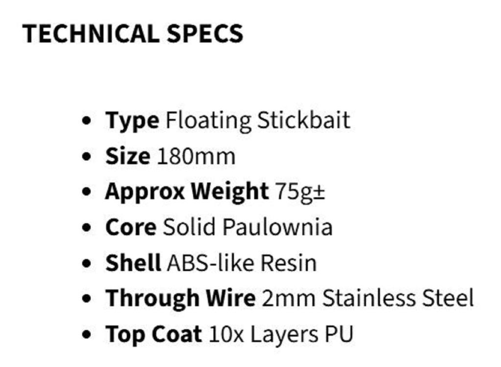 Malosi CH180F-AD Chieftain 180F Schwimmender Köder Acid (0016)