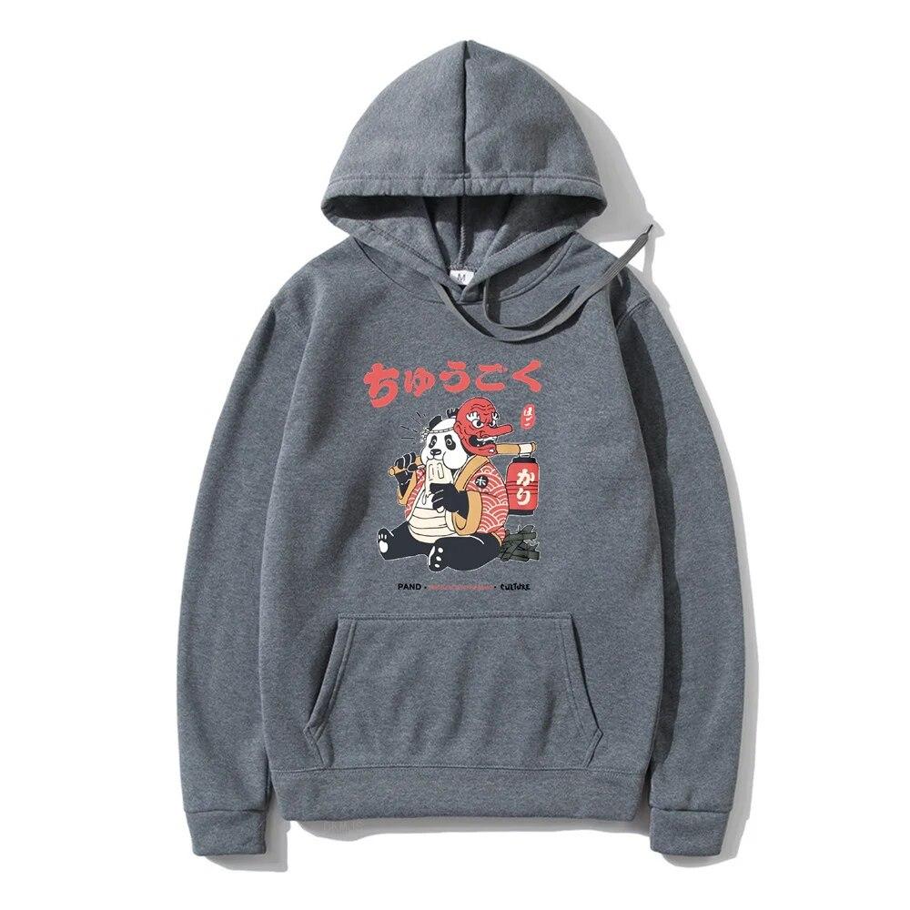 Hip Hop Harajuku Unisex's Hoodies Japanese Kanji Cartoon Hoodie Autumn Winter Funny Hooded Street Style Casual Sweatshirt Clothing