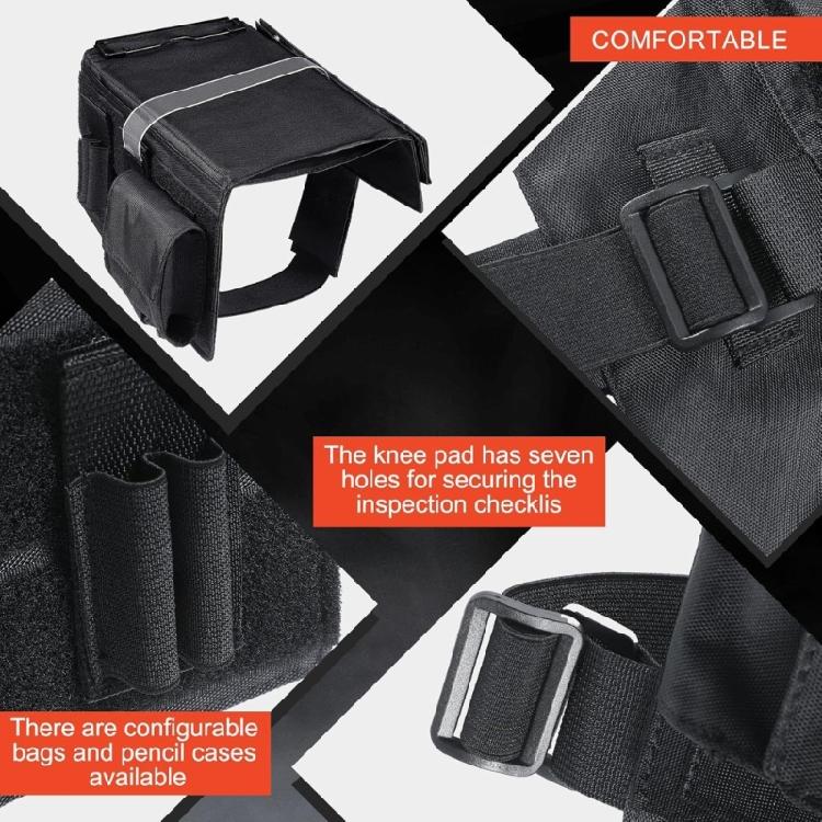 Lightweight Aviation Kneeboard Measuring 5x8 Inches With Elastic Leg Fastener And Multiple Attachment Points For Lists